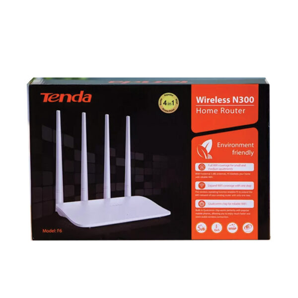 Tenda F6 300Mbps N300 4 Antenna WIFI Router