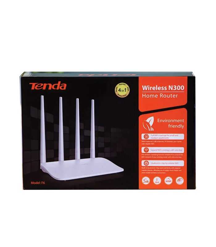 Tenda F6 300Mbps N300 4 Antenna WIFI Router